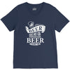 beer does not ask questions V-Neck Tee