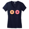 your wife my wife donuts Women's V-Neck T-Shirt