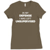 i was left unsupervised Ladies Fitted T-Shirt