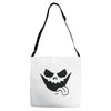 evil jack o' lantern scary Adjustable Strap Totes