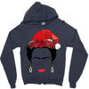 frida kahlo christmas Zipper Hoodie