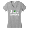 gas, grass or ass everyone pays Women's V-Neck T-Shirt