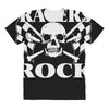 biker t shirt cafe racers ton up boys rockers greasers rock All Over Women's T-shirt