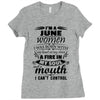 I Am A June Women Ladies Fitted T-Shirt