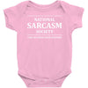 national sarcasm society Baby Onesie