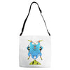 demon squid god Adjustable Strap Totes