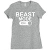 beast mode on Ladies Fitted T-Shirt