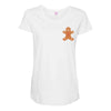 Ginger Bread Pocket Maternity Scoop Neck T-shirt