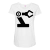 black robot Maternity Scoop Neck T-shirt