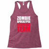 zombie apocalypse response Racerback Tank