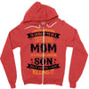 Super Cool Mom Of A Freaking Awesome Son Zipper Hoodie