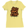 halloween ghost Ladies Fitted T-Shirt