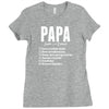 Papa Noun Definition Ladies Fitted T-Shirt
