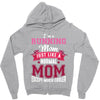 running mom white Zipper Hoodie