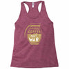 make coffee not war Racerback Tank