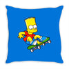 skate bart Throw Pillow