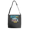 sharks will kill you Adjustable Strap Totes