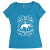 time in the saddle is never wasted Women's Triblend Scoop T-shirt