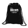 vote deez nuts for president 2016 funny Drawstring Bags