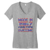made in 1967 50 years of being awesome Women's V-Neck T-Shirt