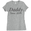 personalised daddy (2) Ladies Fitted T-Shirt