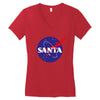 santa nasa Women's V-Neck T-Shirt