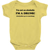 im not an alcoholic im a drunk t shirt x large funny beer pong keg par Baby Onesie