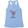 hearts queen of hearts Racerback Tank
