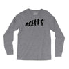 evolution of table tennis or ping pong mens black t shirt top Long Sleeve Shirts