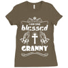 I Am One Blessed Granny Ladies Fitted T-Shirt