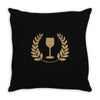 drinking logo Throw Pillow