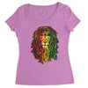 new! men's rasta vibe lion Women's Triblend Scoop T-shirt