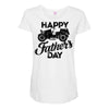 happy father's day 2 Maternity Scoop Neck T-shirt