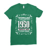 vintage made in 1950 perfectly aged a living legend Ladies Fitted T-Shirt