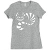 cheshire cat alice in wonderland funny Ladies Fitted T-Shirt