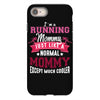 running mommy white iPhone 8