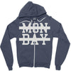 mon day Zipper Hoodie