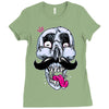 king of mustache Ladies Fitted T-Shirt