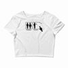 problem solved funny t shirt marriage wife beer Crop Top