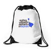 anything unrelated elephants Drawstring Bags