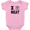 i eat meat Baby Bodysuit