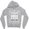 vintage made in 1991 perfectly aged a living legend Zipper Hoodie