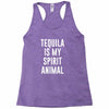 tequila is my spirit animal Racerback Tank