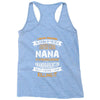 Super Cool Nana Of A Freaking Awesome Granddaughter Racerback Tank