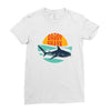 Daddy Shark Ladies Fitted T-Shirt