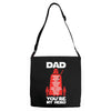 dad you're my hero Adjustable Strap Totes