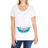 Two Peas In a Pod Twin Baby Boys Ladies Curvy T-Shirt