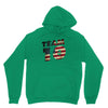 team 10 american flag Unisex Hoodie