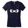 ninja mask eyes martial arts novelty Women's V-Neck T-Shirt