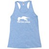 t rex hates pushups funny Racerback Tank